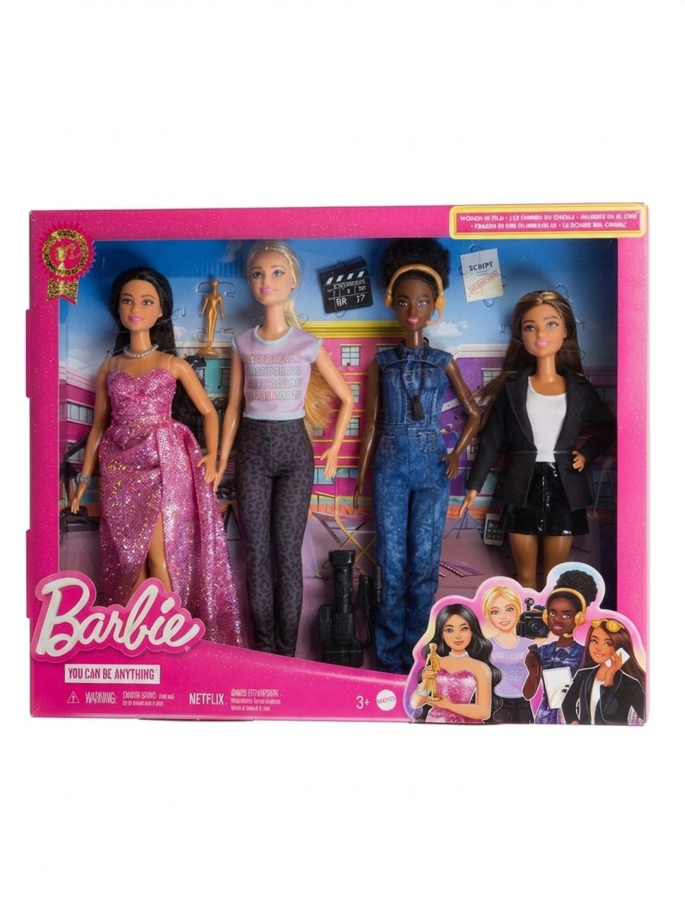 Barbie 4-Pack Women in Film Diversity Career of the Year set